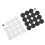 22mm Plastic Black White Backgammon Checkers Chips 8