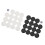 22mm Plastic Black White Backgammon Checkers Chips 9