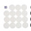 22mm Plastic Black White Backgammon Checkers Chips 14