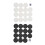 22mm Plastic Black White Backgammon Checkers Chips 10