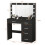 Vanity Makeup Desk with LED Mirror, 11 Bulbs, 3 Light Modes, 5 Drawers, Adjustable Brightness 6