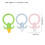 3pcs Baby Corn Teether Silicone Soothing Teething 14