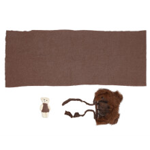 3Pcs Baby Photography Props Hat Blanket Wrap Toy