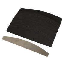 100 pezzi di lime per unghie a mezzaluna 18x3cm con basetta