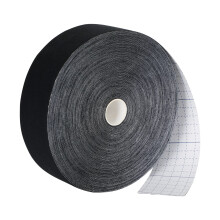 Kinesiology Tape Waterproof Athletic Support Tape 2 in x 115 ft Black Uncut Roll for Muscle Protection and Injury Prevention