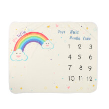Baby Monthly Blanket Newborn Infant Cartoon Cute