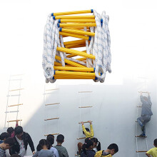 Fire Escape Ladder, Portable Rope Ladder for Windows and Roofs, 925 lb Capacity, Reusable Safety Evacuation Ladder