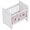 1:12 Dollhouse Mini Bed Model with Mattress 4