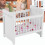 1:12 Dollhouse Mini Bed Model with Mattress 10