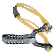 Slingshot Wrist Rocket Katapult Slingshot Alloy Leistungsstark mit 4 Gummibändern für Jagd und Unterhaltung