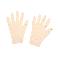 Figure Skating Competition Gloves Winter Portable Rhinestone Skate Gloves for Performance in Various Sizes