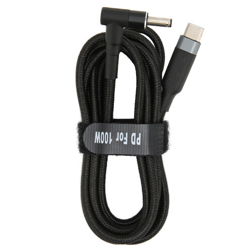 Cavo USB-C a spina DC 0.5m 100W PD 20V/5A Nero 1