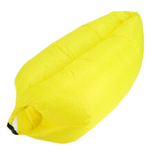 Canapé gonflable 1 place, 180 88 63 cm, jaune