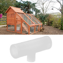 20 Stück Hähnchen-T-Stück, langlebig, auslaufsicher, bohrfrei, Hähnchen-Wasserspanner T-Stück für Zuchtindustrie, G1/2 T-Stück Rohr