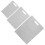 Double Sided Kitchen Cutting Boards 3Pcs Set Imitation Marble Pattern White 8