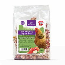 (18 x 20g) Natures Grub Poultry Fruit & Berry Popcorn Treat 20g