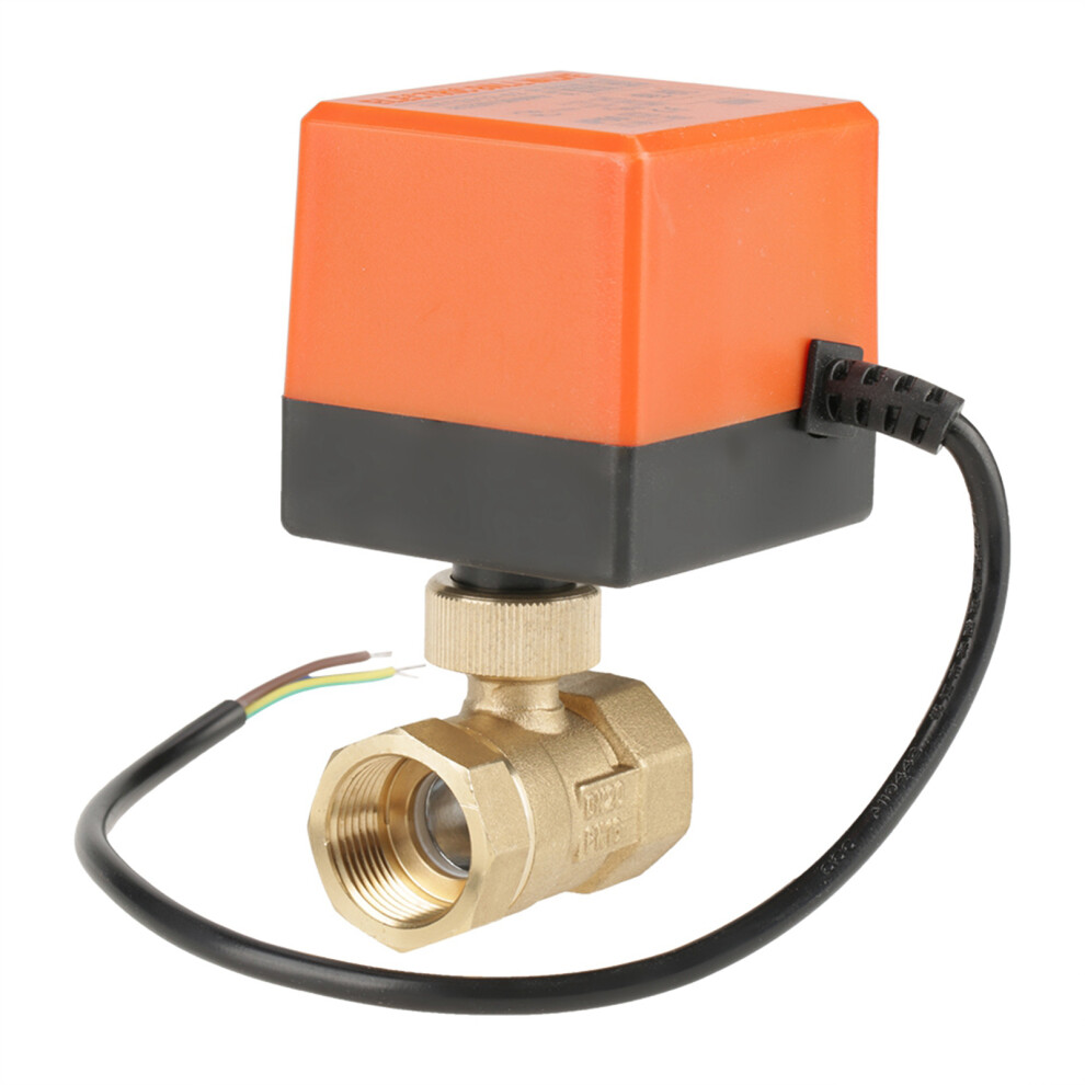 AC G3/4" DN20 2 Way Brass Motorized Actuator Ball