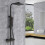 AICA Modern Exposed Thermostatic Mixer Shower Set Shower Head and Handheld 1