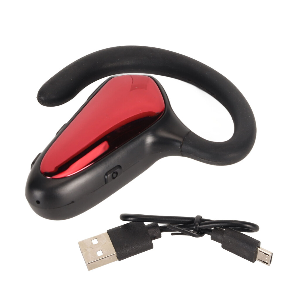 Wireless Bluetooth Earpiece Bone Conduction Noise Red 9469363349217