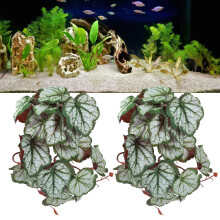 2 pezzi di pianta acquatica artificiale con ventosa