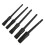 Kit de 5 pinceaux de detailing automobile noir 9