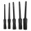 Kit de 5 pinceaux de detailing automobile noir 2
