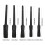 Kit de 5 pinceaux de detailing automobile noir 10