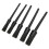 Kit de 5 pinceaux de detailing automobile noir 15