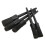 Kit de 5 pinceaux de detailing automobile noir 14