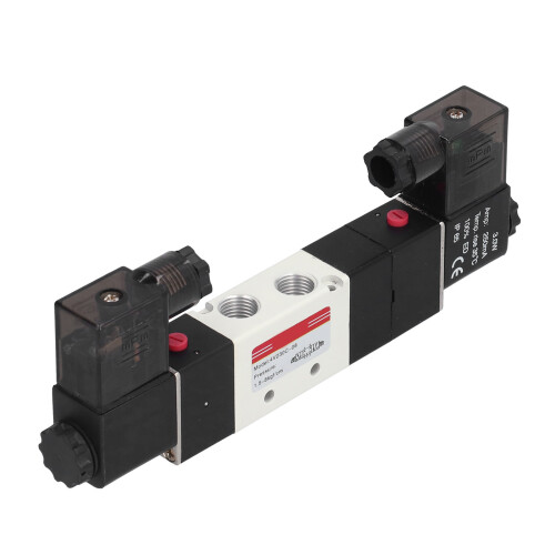 4V230C-08 3P 5W G1/4 Électrovanne DC24V Argent 2