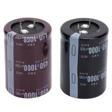 2Pcs Electrolytic Capacitor Aluminium Cylindrical