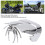 Spider cache-feu arrière chromé ABS garde-arrière 8