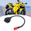 Câble OBD moto 16Pin-6Pin, ABS noir 10