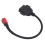 Câble OBD moto 16Pin-6Pin, ABS noir 9