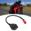 Câble OBD moto 16Pin-6Pin, ABS noir 14