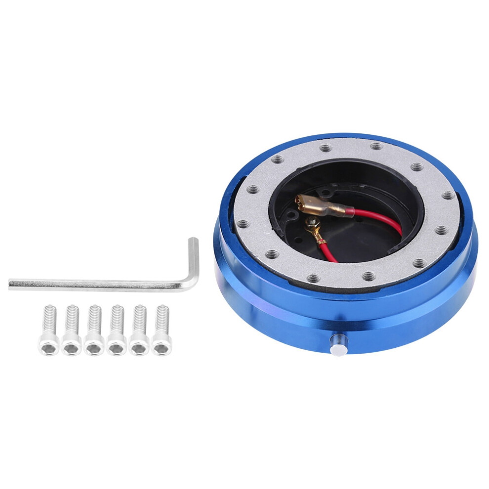 Universal Steering Wheel Quick Release Hub Adapter Blue 9469363350657