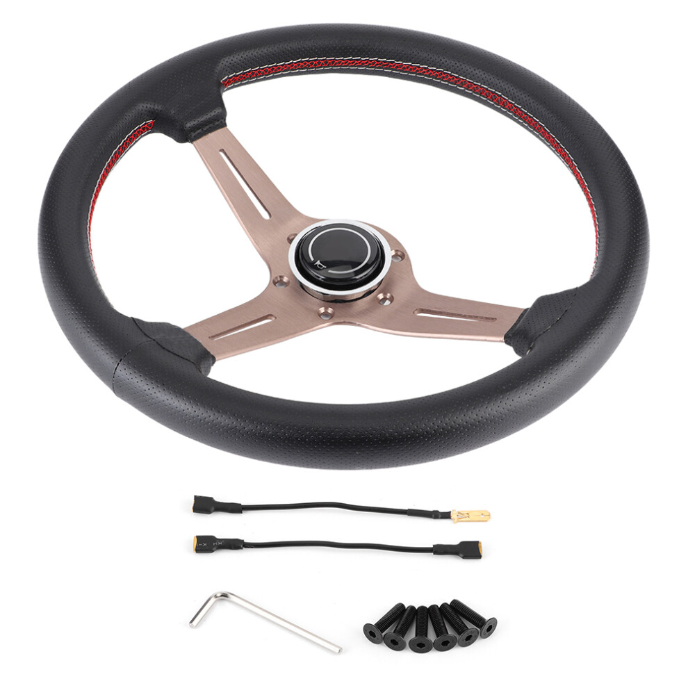 250Mm/14In For Nardi Style 6-Bolt Half Dish Black 9469363350718