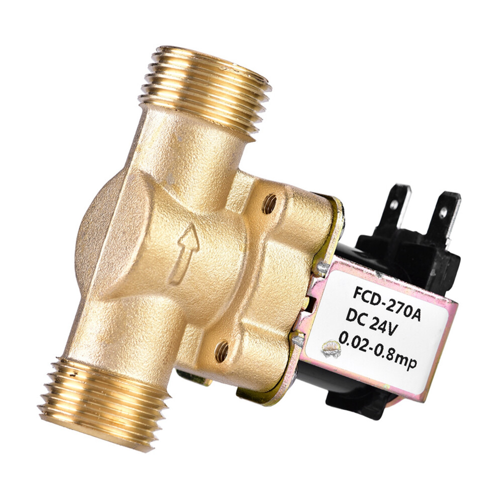 G1/2" DC 24V Normally Closed Brass Electric