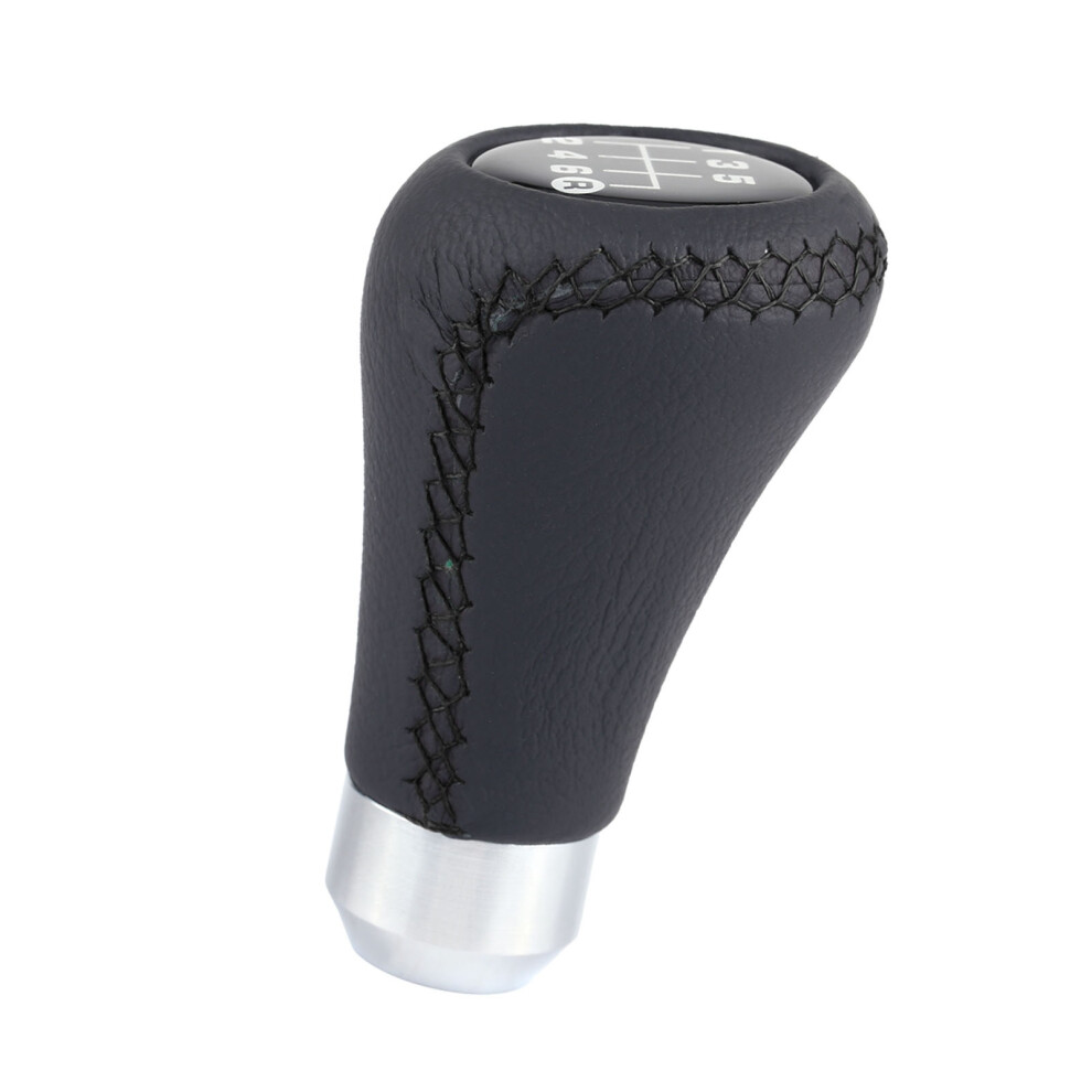 Universal Car Vehicle 6 Speed Gear Shift Knob Pu Black 9469363352163