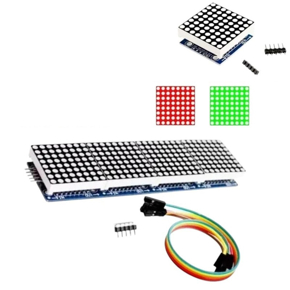 Max7219 8X8 Dot Matrix Module Red Led Display For Microcontroller, 5V Power Supply, High Reliability, Stable Performance 6276012566986