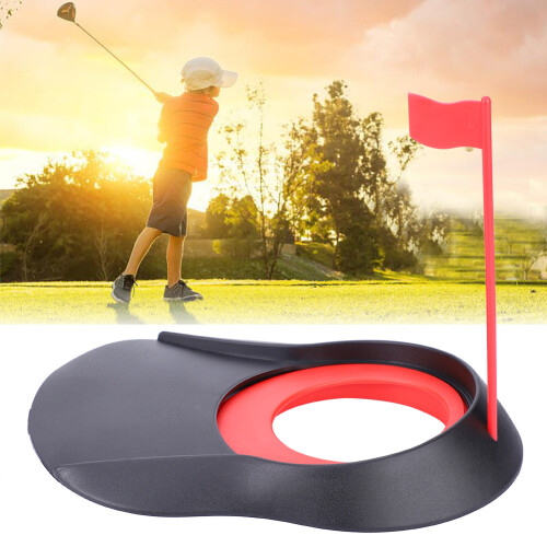 Putting Cup Hole Putter Practice Trainer Aid Flag 1