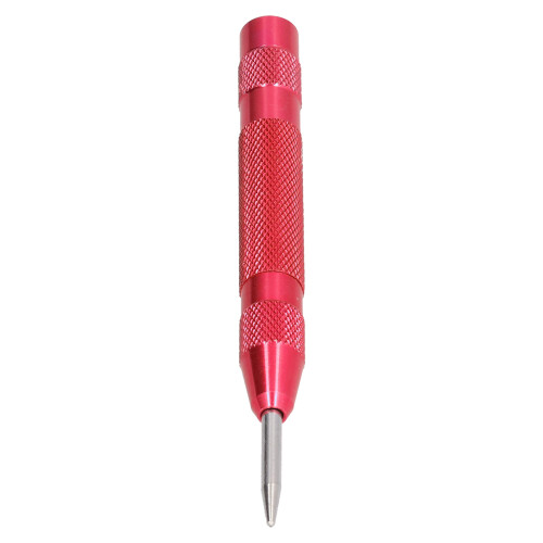 Automatic Center Punch Tool 130mm Chrome Vanadium Steel Red 1