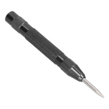 Hardened Steel Automatic Center Punch 130mm Adjustable Force Black