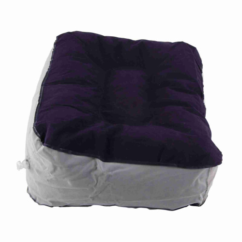 Inflatable Flocking Foot Rest Pillow Travelling 1