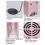 Mini-frigo USB rose doré 12x8.5x25cm, à double usage 11