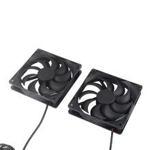 Solarmodul Fan Kit Doppelter Luftabsauger Außenbelüftungsgerät für Gewächshäuser 10W 800MA