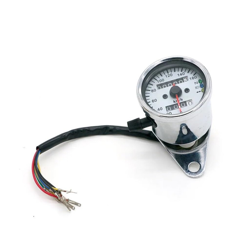 Motorbike Tacho Meter Instrument Motorcycle Speedometer Odometer Gauge 12V Compatible Led Display Black 6276012567297
