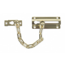 Brass Chain Door Guard 1.5 Inch Width Slide Bar 3.375 Inch Length Home Security Hardware Model 20400006399
