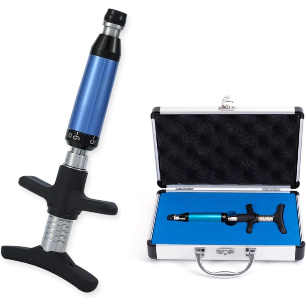 (One Head) 6 Levels Chiropractic Activator Tool, 50-300N Adjustments Manual Spine Chiropractic Correction Tool, Impulse Spine Massager