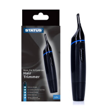Status Nose Ear & Eyebrow Hair Trimmer Portable Precision Groomer AA Battery